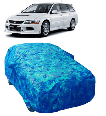 Gargi Traders Car Cover For Mitsubishi Lancer Evolution (With Mirror Pockets)(Blue)