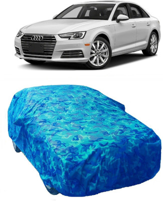 Gargi Traders Car Cover For Audi A4 (With Mirror Pockets)(Blue)