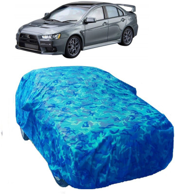 Gargi Traders Car Cover For Mitsubishi Lancer Evolution (With Mirror Pockets)(Blue)