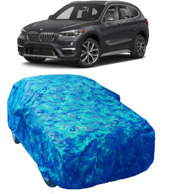 Gargi Traders Car Cover For BMW X1 (With Mirror Pockets)(Blue)