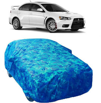 Gargi Traders Car Cover For Mitsubishi Lancer (With Mirror Pockets)(Blue)