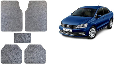 Autofetch Rubber Standard Mat For  Volkswagen Vento(Grey)