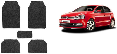 Autofetch Rubber Standard Mat For  Volkswagen Polo Exquisite(Black)