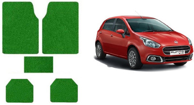 Autofetch Rubber Standard Mat For  Fiat Punto Evo(Green)
