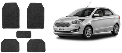 Autofetch Rubber Standard Mat For  Ford Aspire(Black)