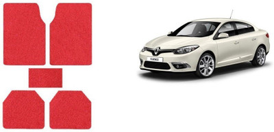 Autofetch Rubber Standard Mat For  Renault Fluence(Red)