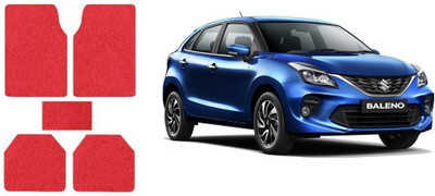Autofetch Rubber Standard Mat For  Maruti Suzuki Baleno(Red)