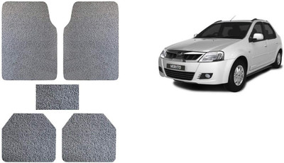 Autofetch Rubber Standard Mat For  Mahindra Verito(Grey)