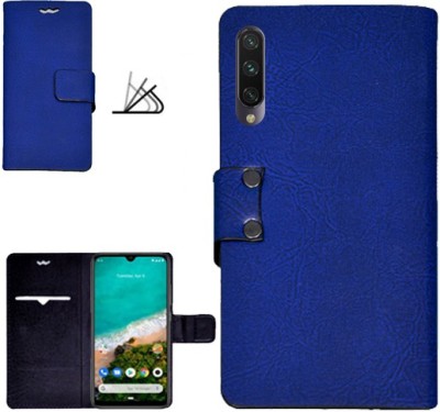 MAXSHOPY Flip Cover for Xiaomi Mi A3(Blue)