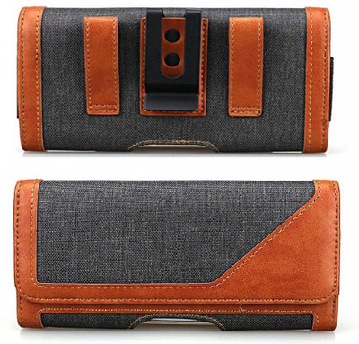 realtech Pouch for vivo iQOO Pro(Brown, Holster, Pack of: 1)