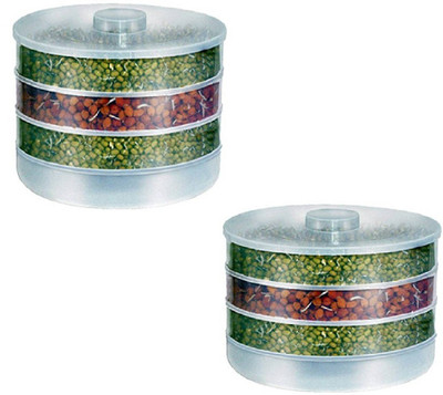 DESTINY INTERNATIONA Plastic Sprout Maker  - 1 L(Pack of 2, Clear)