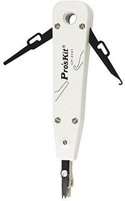 Proskit CP-3141 Heavy Duty Free and Smooth Punch Tool Crimping tool Krone Tool Impact Punchdown Tool IO insertion Tool Ratchet Type for 110 krone type Amp Modules Telephone Krone Tool Kronning Telephone Wire Junction Box Manual Crimper