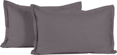 KUBER INDUSTRIES Cotton Pillows Cover(Pack of 2, 44 cm*65 cm, Grey)