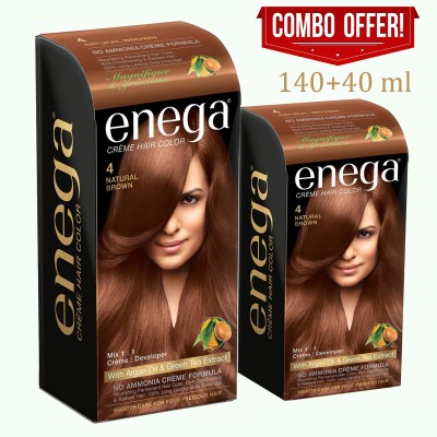 enega Smooth Care For Your Precious Hair! Natural Brown , Natural Brown
