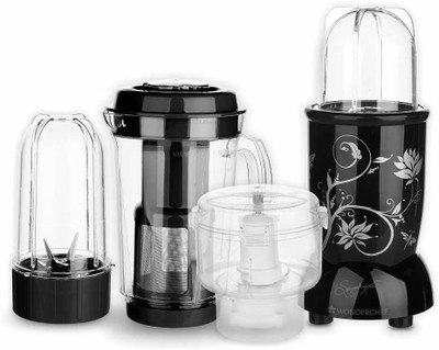 Wonderchef Nutri-blend CKM Black 400 W Juicer Mixer Grinder(Black, 3 Jars)