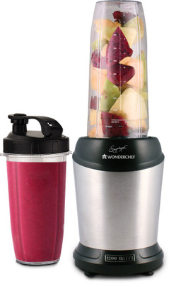 Wonderchef Nutri-blend Pro 1200 Juicer Mixer Grinder(Silver, 2 Jars)