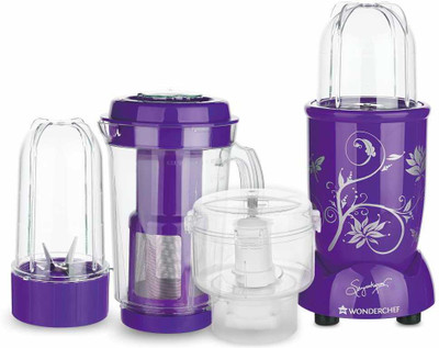 Wonderchef Nutri-blend CKM Purple 400 W Juicer Mixer Grinder(Purple, 3 Jars)