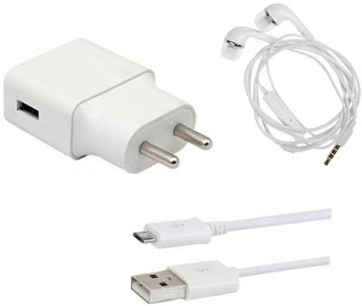 Badger Wall Charger Accessory Combo for Vivo Y91, Vivo Y91i,Vivo V5s/Vivo Y66/Vivo Y53/Vivo Y55s/Vivo V5/Vivo V5 Plus/Vivo V5 Plus IPL Edition/Vivo Y21L/Vivo Y51L/Vivo V7 Plus/Vivo Y21/Vivo V7/Vivo Y69/Vivo Y55L/Vivo V3 Max/Vivo X5 Pro/Vivo Y15/Vivo V3/ Vivo Y91i/Vivo Y93/Vivo Y81/Vivo Y95(White)