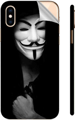 Snooky Apple iPhone XS Mobile Skin(Black)