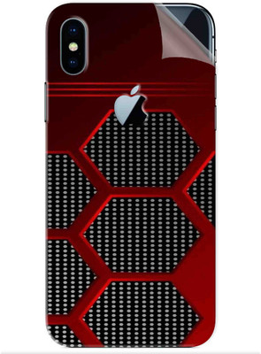 Snooky Apple iPhone X Mobile Skin(Red)