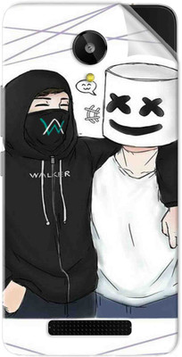 Snooky Lava Iris X1 Selfie Mobile Skin(White)