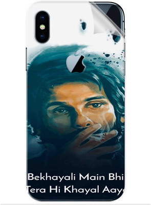 Snooky Apple iPhone X Mobile Skin(Black)