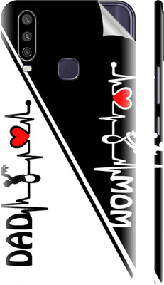 Snooky 1403M-SknVvY12 Mom&Dad Vivo Y12 Mobile Skin(Black)
