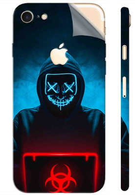 Snooky Apple iPhone 7 Mobile Skin(Black)