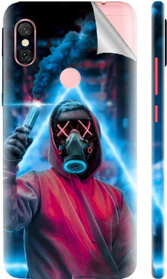 Snooky Mi Redmi Note 6 Pro Mobile Skin(Blue)