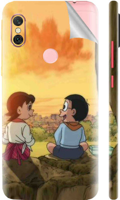 Snooky Mi Redmi Note 6 Pro Mobile Skin(Orange)