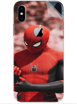 Snooky Apple iPhone X Mobile Skin(Red)