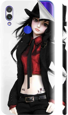 Snooky Xiaomi Redmi Mi Note 7 Pro Mobile Skin(Black)