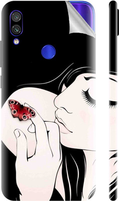 Snooky Xiaomi Redmi Mi Note 7 Pro Mobile Skin(Black)
