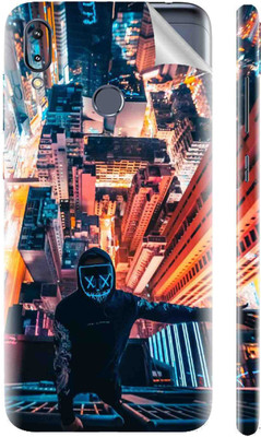 Snooky 1394M-SknssZnfnmxM2zb633kl Top In Building Asus Zenfone Max M2 Mobile Skin(Black)