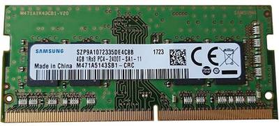 SAMSUNG PC4-2400T, 1.2V , 1Rx8 DDR4 4 GB (Single Channel) Laptop (M471A5143SB1-CRC, DDR4-2400Mhz, laptop RAM)