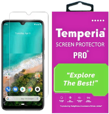 Temperia Tempered Glass Guard for Mi A3(Pack of 1)