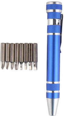 DIY Crafts 9-in-1 Pocket Micro Precision Screwdriver Set Mini Gadgets Repair Tool Precision Screwdriver Set(Pack of 9)