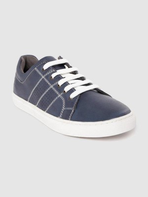 Leo Claws Leather Sneakers For Men(Navy , 10)