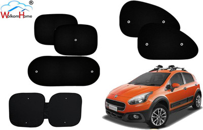 WolkomHome Dashboard, Side Window, Rear Window Sun Shade For Fiat Avventura(Black)