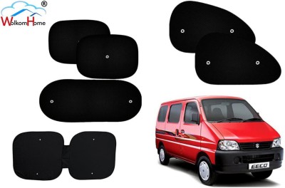 WolkomHome Dashboard, Side Window, Rear Window Sun Shade For Maruti Suzuki Eeco(Black)
