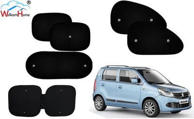 WolkomHome Dashboard, Side Window, Rear Window Sun Shade For Maruti Suzuki WagonR(Black)