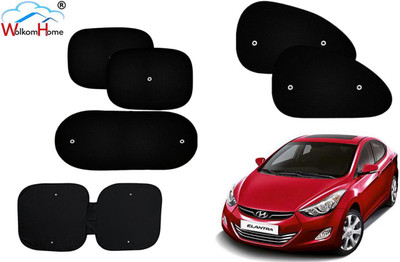 WolkomHome Dashboard, Side Window, Rear Window Sun Shade For Hyundai Elantra(Black)
