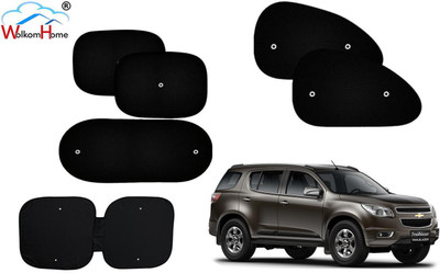 WolkomHome Dashboard, Side Window, Rear Window Sun Shade For Chevrolet Trailblazer(Black)