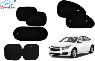 WolkomHome Dashboard, Side Window, Rear Window Sun Shade For Chevrolet Cruze(Black)