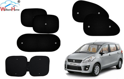 WolkomHome Dashboard, Side Window, Rear Window Sun Shade For Maruti Suzuki Ertiga(Black)