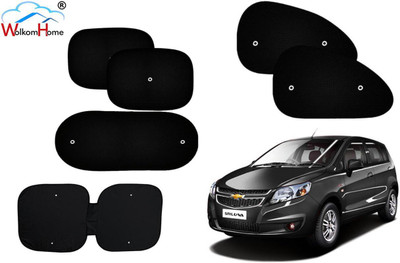 WolkomHome Dashboard, Side Window, Rear Window Sun Shade For Chevrolet Sail UVA(Black)