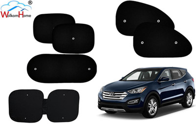 WolkomHome Dashboard, Side Window, Rear Window Sun Shade For Hyundai SantaFe(Black)