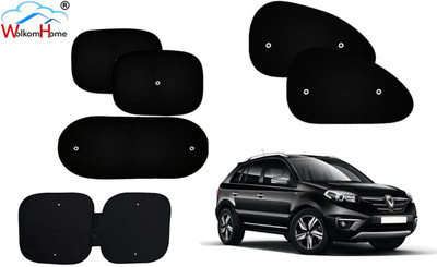 WolkomHome Dashboard, Side Window, Rear Window Sun Shade For Renault Koleos(Black)