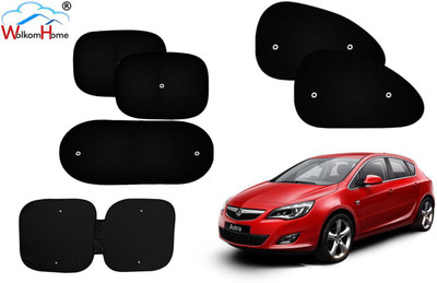 WolkomHome Dashboard, Side Window, Rear Window Sun Shade For Opel Astra(Black)
