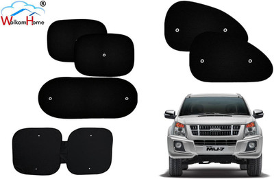 WolkomHome Dashboard, Side Window, Rear Window Sun Shade For Isuzu MU-7 -2014(Black)